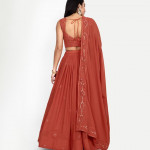 Embellished Sequinned Semi-Stitched Lehenga & Unstitched Blouse With Dupatta