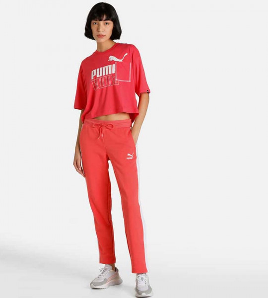 Women Color blocked Full-Length Elasticated Sports Track Pant